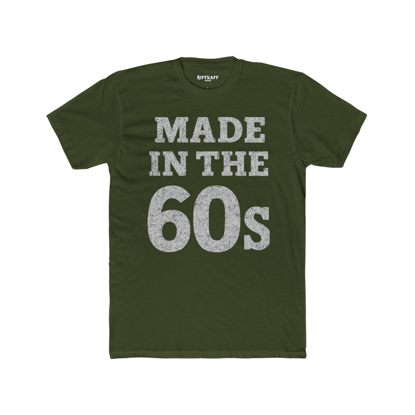 Vintage 60s Tee - Made in the 60s Cotton Crew T-Shirt for Nostalgic Wear - Riff Raff Wear