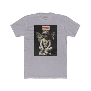 Unisex Cotton Crew Tee - Unholy Angel Graphic Tee for Bold Souls _Riff Raff Wear