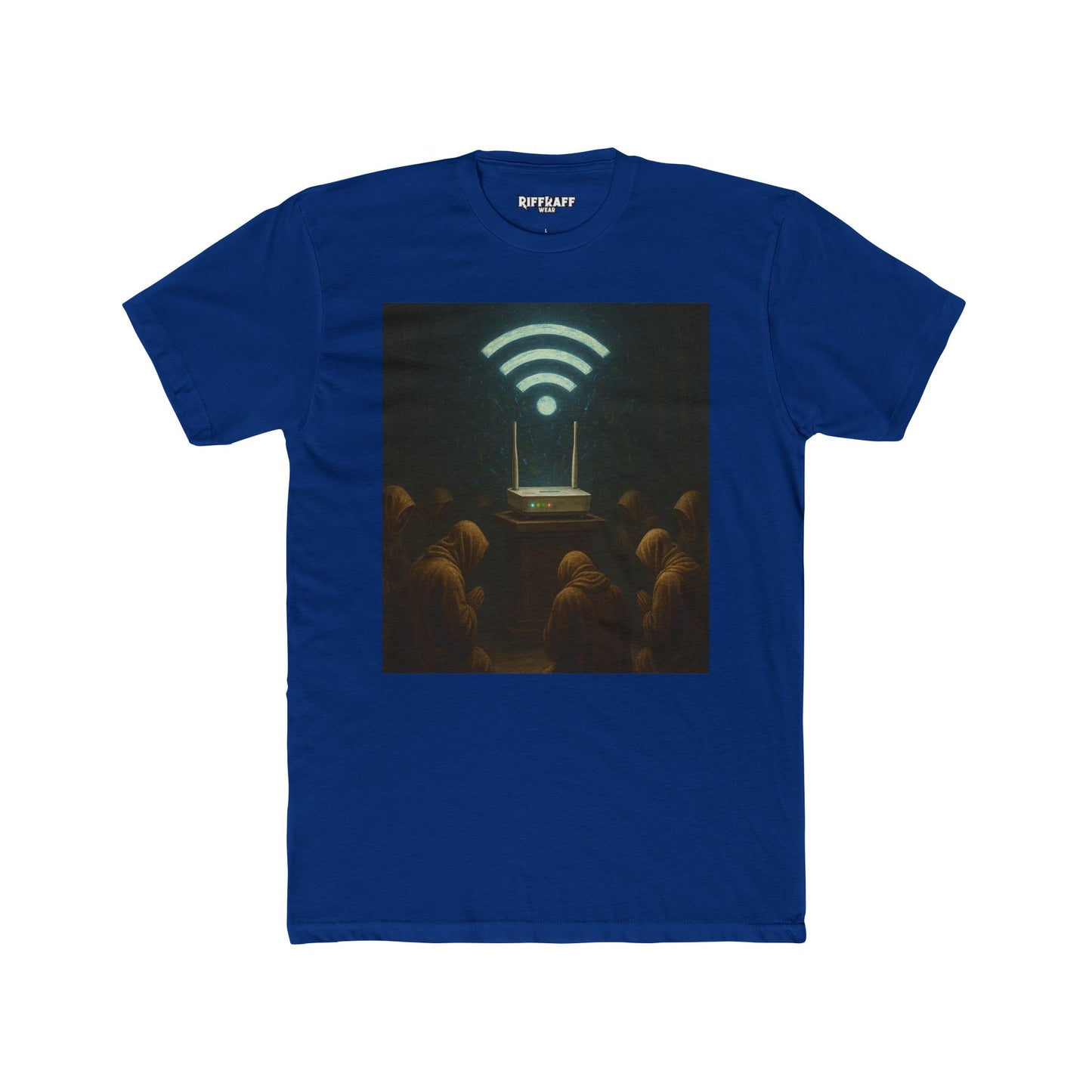 Mystical WiFi Connection Unisex Cotton Crew Tee - Riff Raff Wear