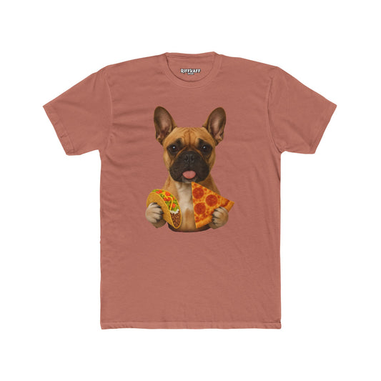 French Bulldog Foodie Unisex Cotton Crew Tee - Riff Raff Wear