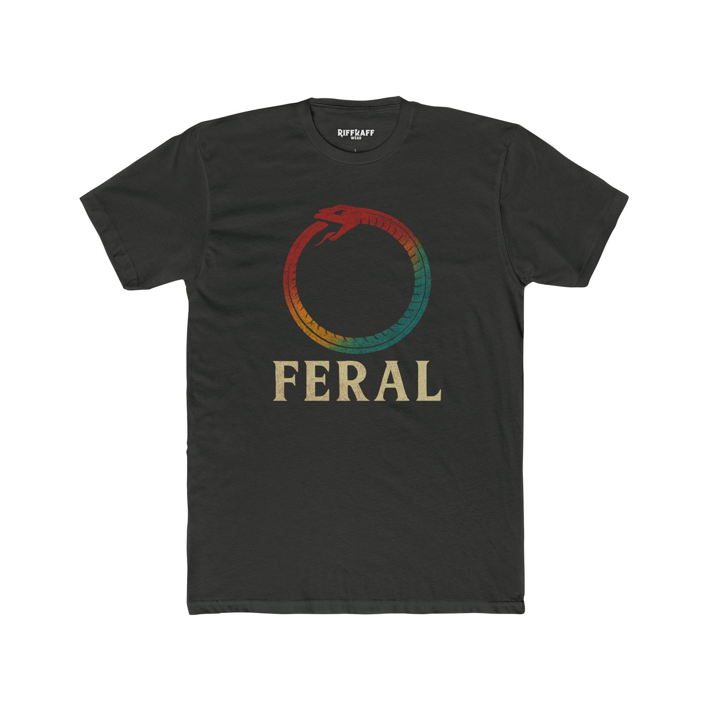 Feral Unisex Cotton Crew Tee – Nature-Inspired Graphic T-Shirt - Riff Raff Wear