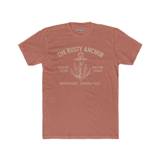 Rusty Anchor Unisex Cotton Crew Tee - Fun Nautical Humor Tee for Beach Lovers - Riff Raff Underground