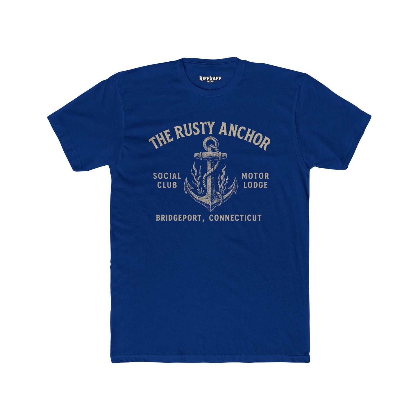 Rusty Anchor Unisex Cotton Crew Tee - Fun Nautical Humor Tee for Beach Lovers - Riff Raff Underground