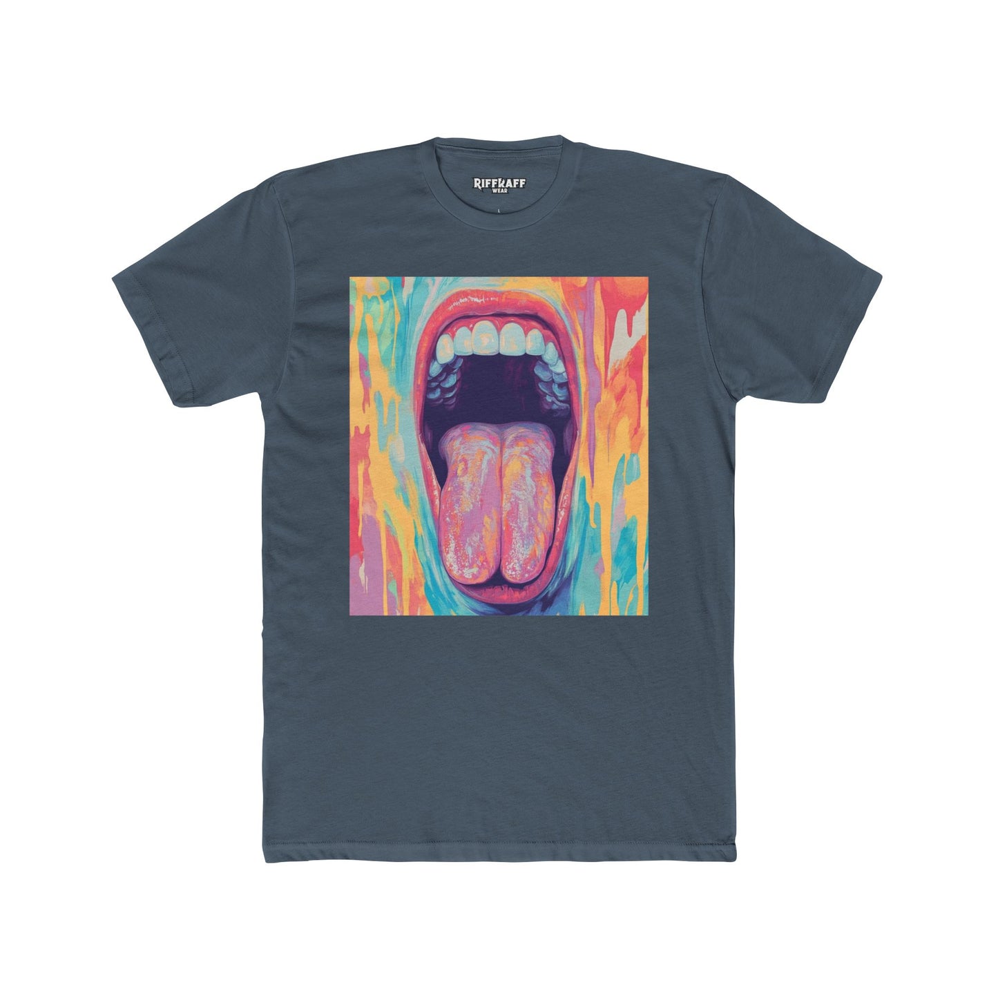Colorful Expression Graphic Tee - Unisex Cotton Crew Mouth - Riff Raff Wear