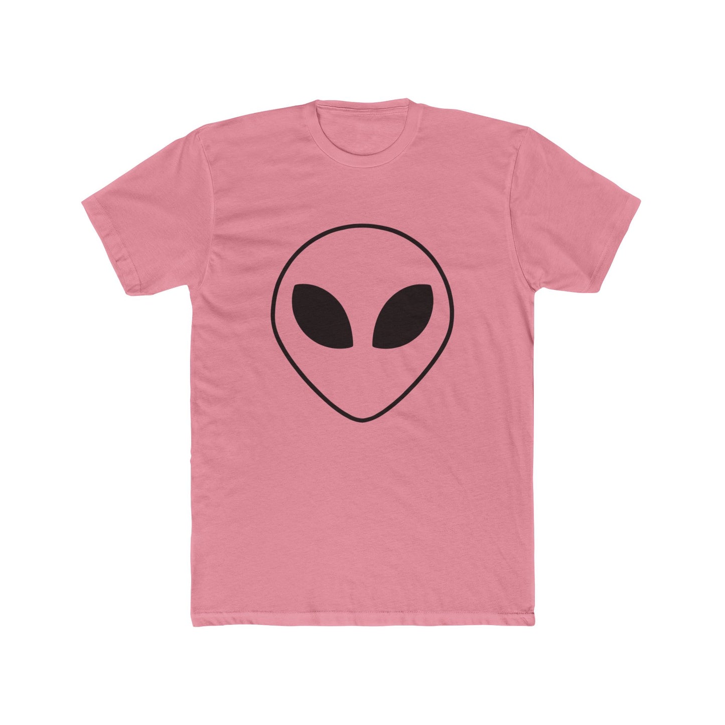 Alien Face Unisex Cotton Crew Tee - UFO Enthusiasts - Riff Raff Wear