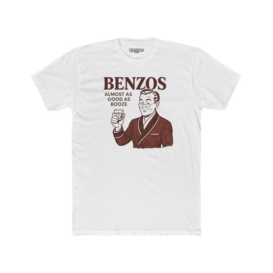 Unisex Cotton Crew Tee with 'BENZOS' - Perfect Med Merch - OverRx - Riff Raff Wear