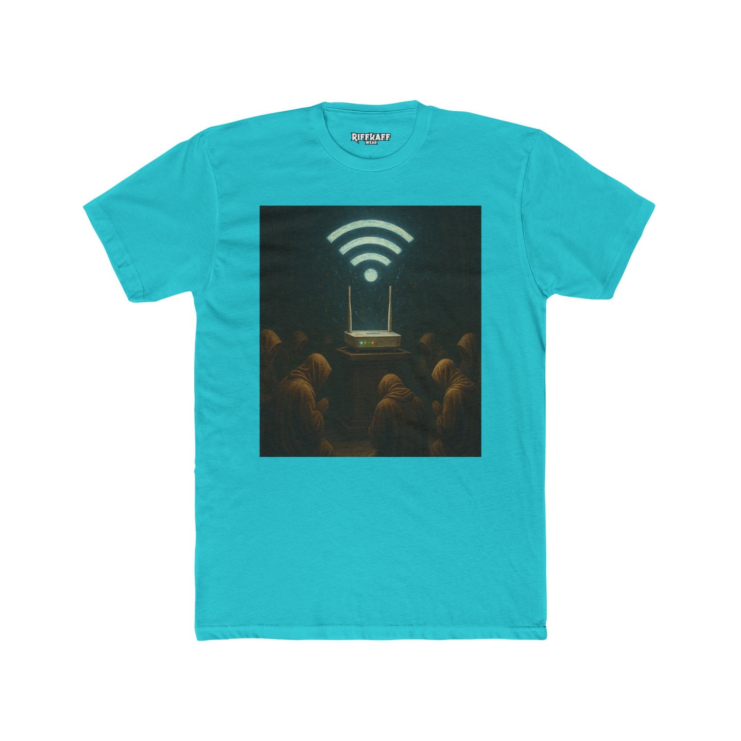 Mystical WiFi Connection Unisex Cotton Crew Tee - Riff Raff Wear