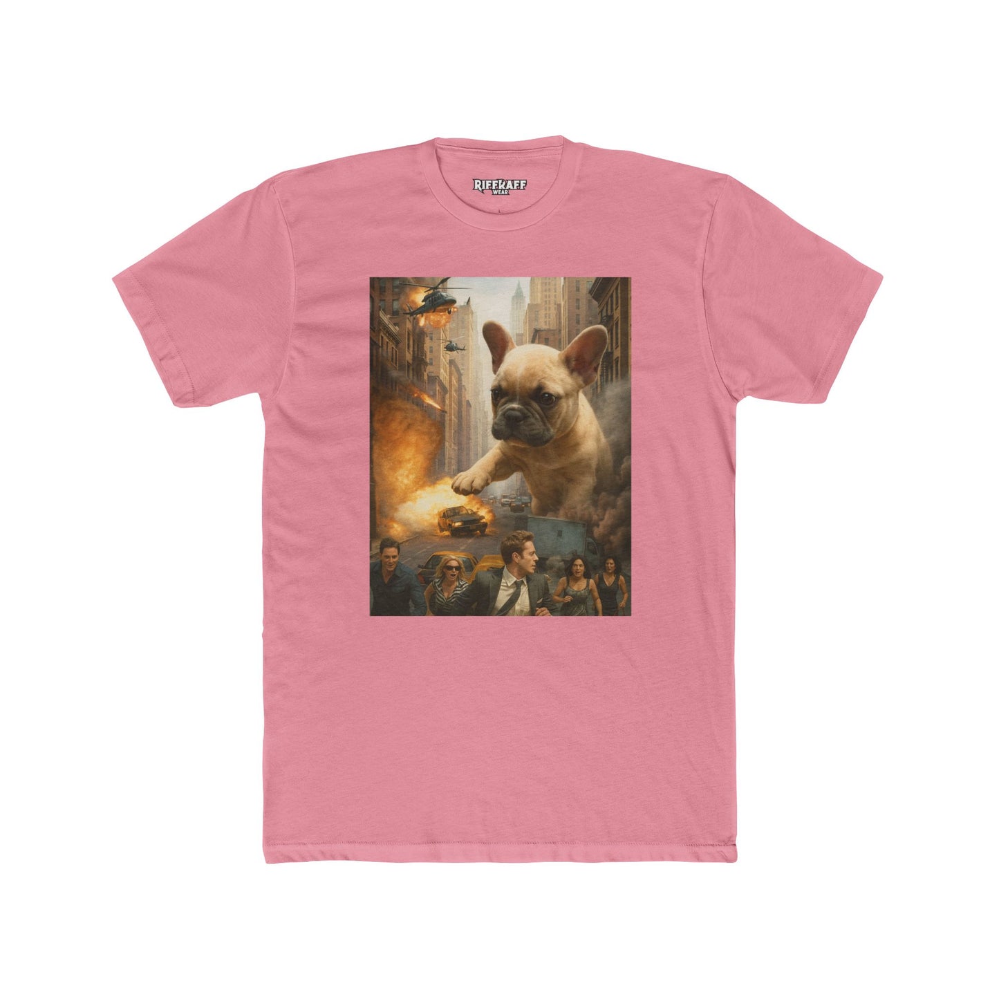 Epic French Bulldog Graphic Tee - Unisex Cotton Crew Shirt - Riff Raff Wear