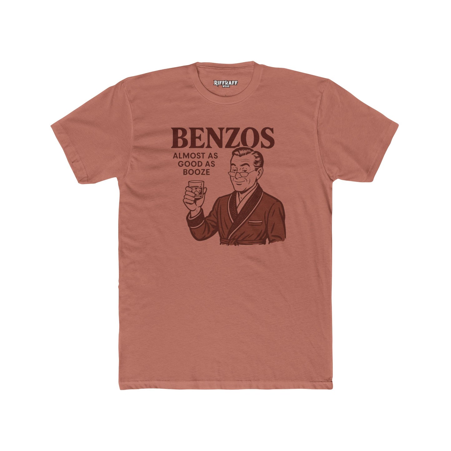 Unisex Cotton Crew Tee with 'BENZOS' - Perfect Med Merch - OverRx - Riff Raff Wear