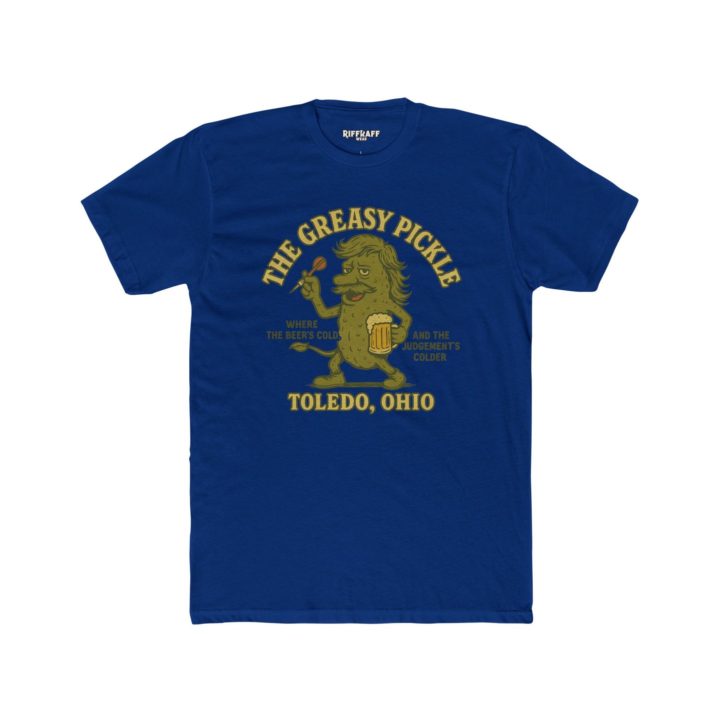 The Greasy Pickle Unisex Crew Tee for Beer Lovers in Toledo, Ohio - Riff Raff Wear