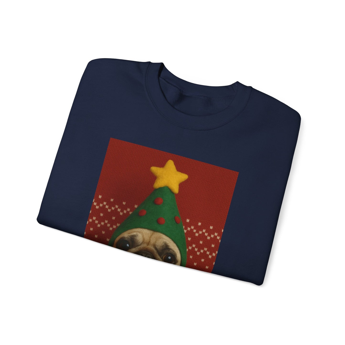 Christmas Pug Sweatshirt, Unisex Crewneck, Cute Holiday Sweater, Dog Lover Gift, Cozy Winter Wear, Fun Christmas Apparel - Riff Raff Wear