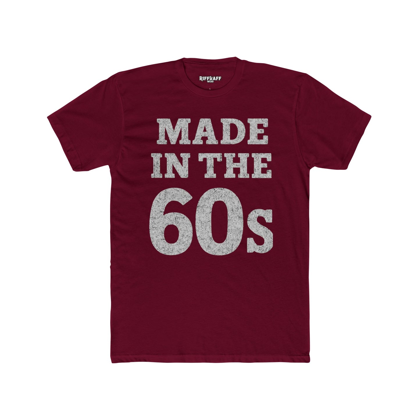 Vintage 60s Tee - Made in the 60s Cotton Crew T-Shirt for Nostalgic Wear - Riff Raff Wear