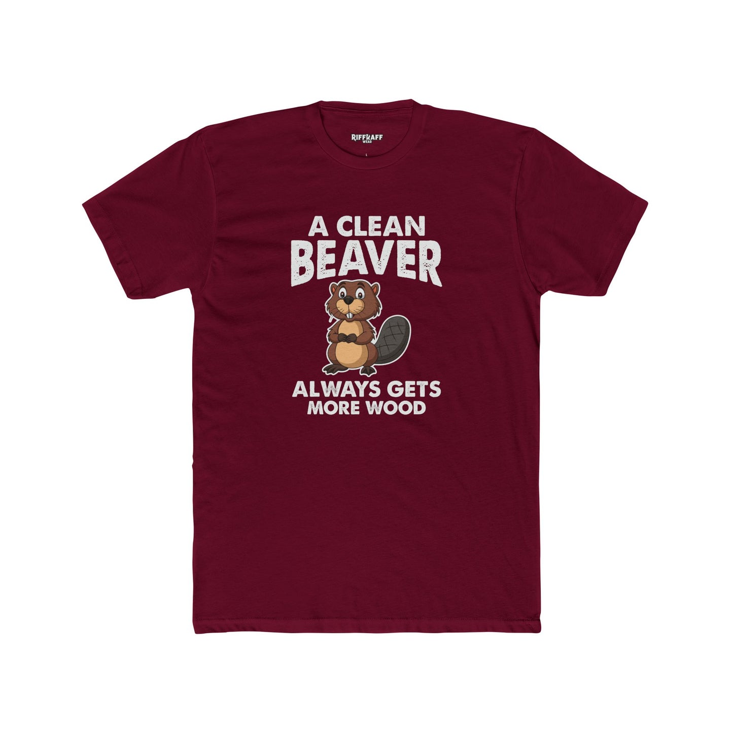 A Clean Beaver Graphic Tee - Fun and Quirky Cotton Crew for Nature Lovers - Riff Raff Wear