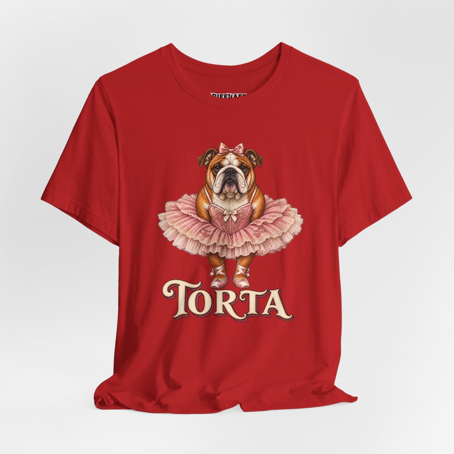 Bulldog Ballerina T-Shirt 'Torta' Cute Dog Graphic Tee