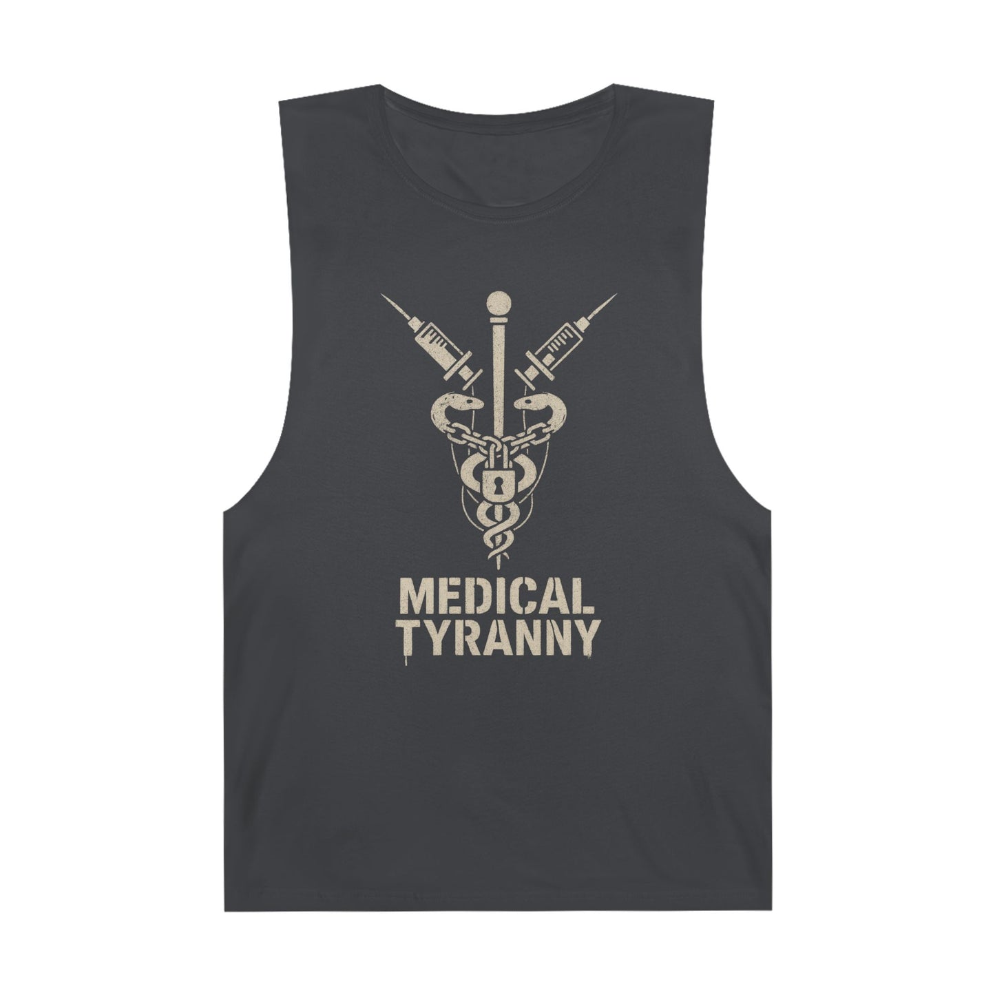 Unisex Medical Tyranny Tank - Bold Statement Tee for Healthcare Awareness - Riff Raff Wear