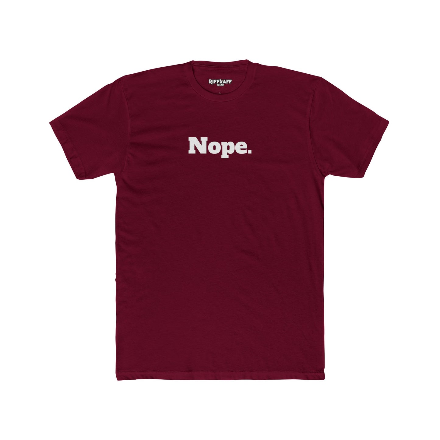 Unisex Cotton Crew Tee - "Nope." - Casual Statement Shirt for Everyday Wear - Riff Raff Wear
