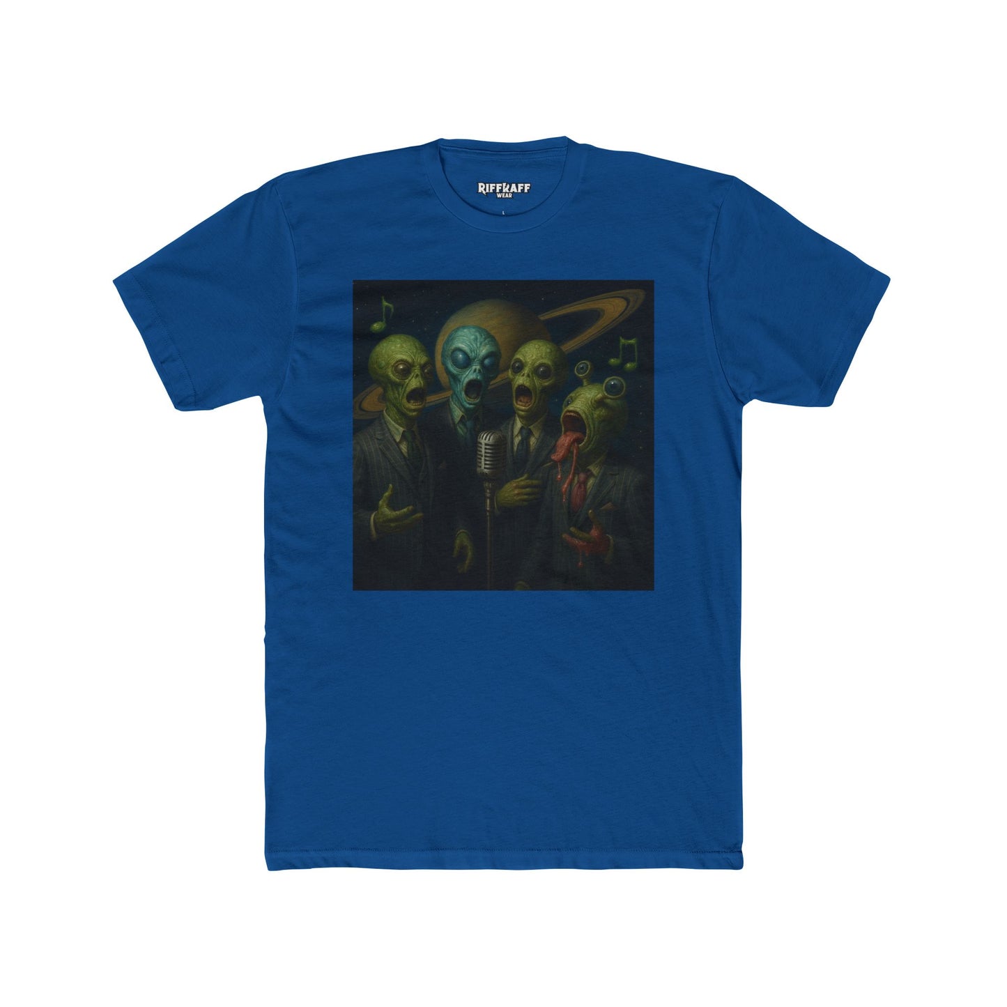 Alien Band Unisex Cotton Crew Tee - Unique Graphic T-Shirt for Music Lovers - Riff Raff Wear