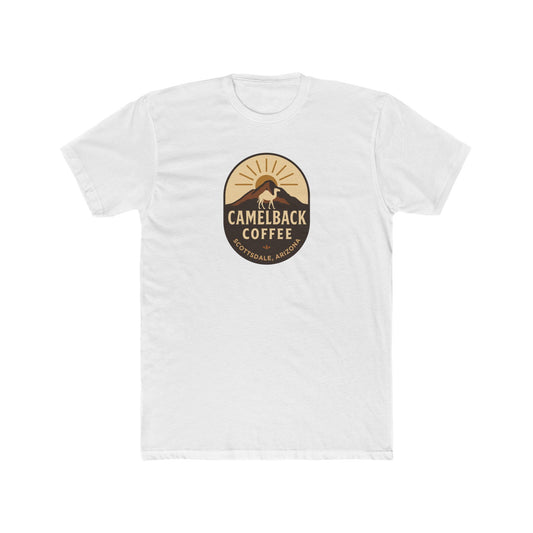 Coffee Lover Unisex Cotton Crew Tee, Casual Shirt, Vintage Coffee Camelback Coffee Old Town Scottsdale