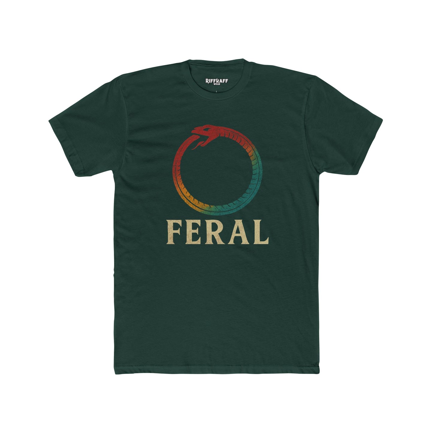 Feral Unisex Cotton Crew Tee – Nature-Inspired Graphic T-Shirt - Riff Raff Wear