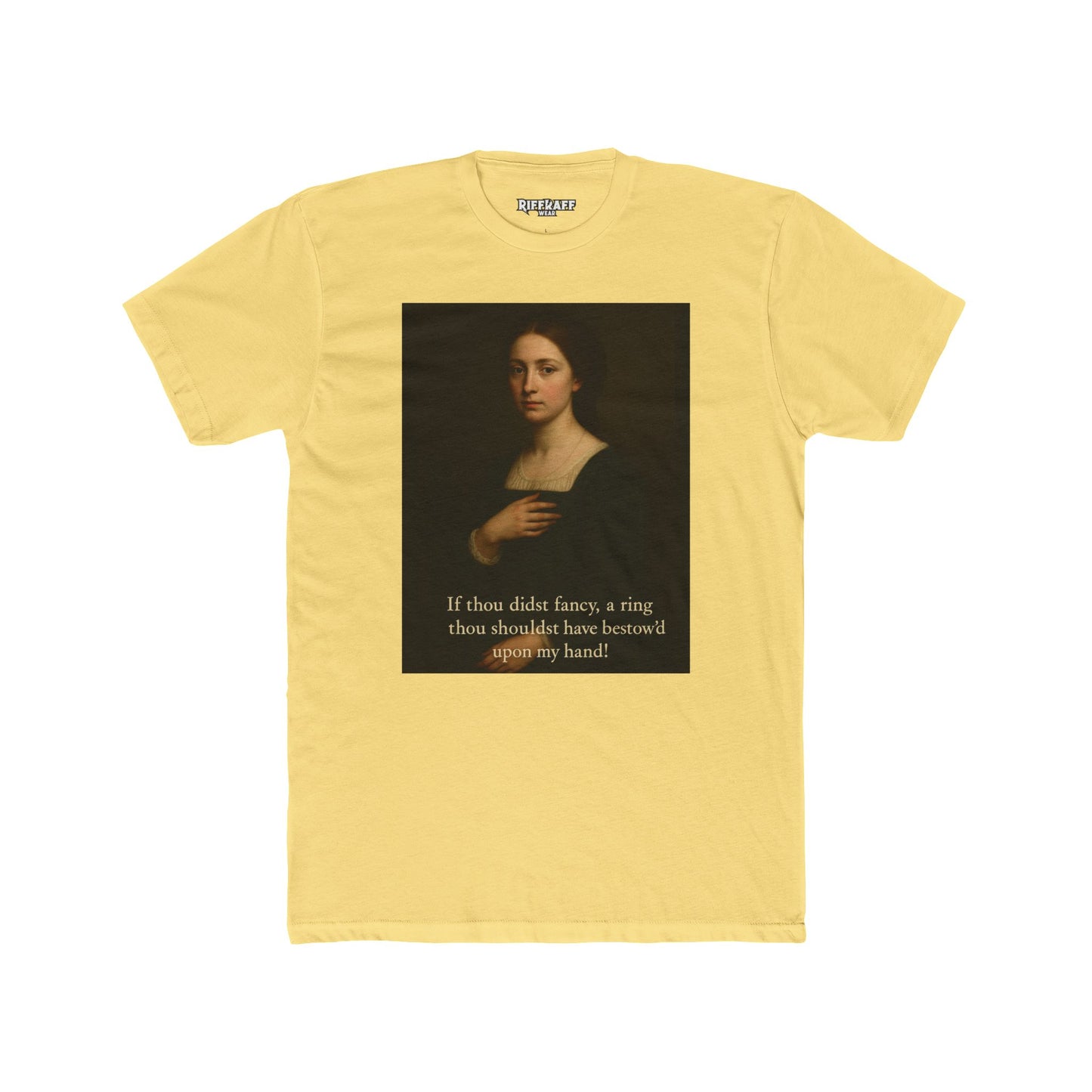 Artistic Unisex Cotton Crew Tee with Quote - Casualwear, Gift for Art Lovers - Riff Raff Wear