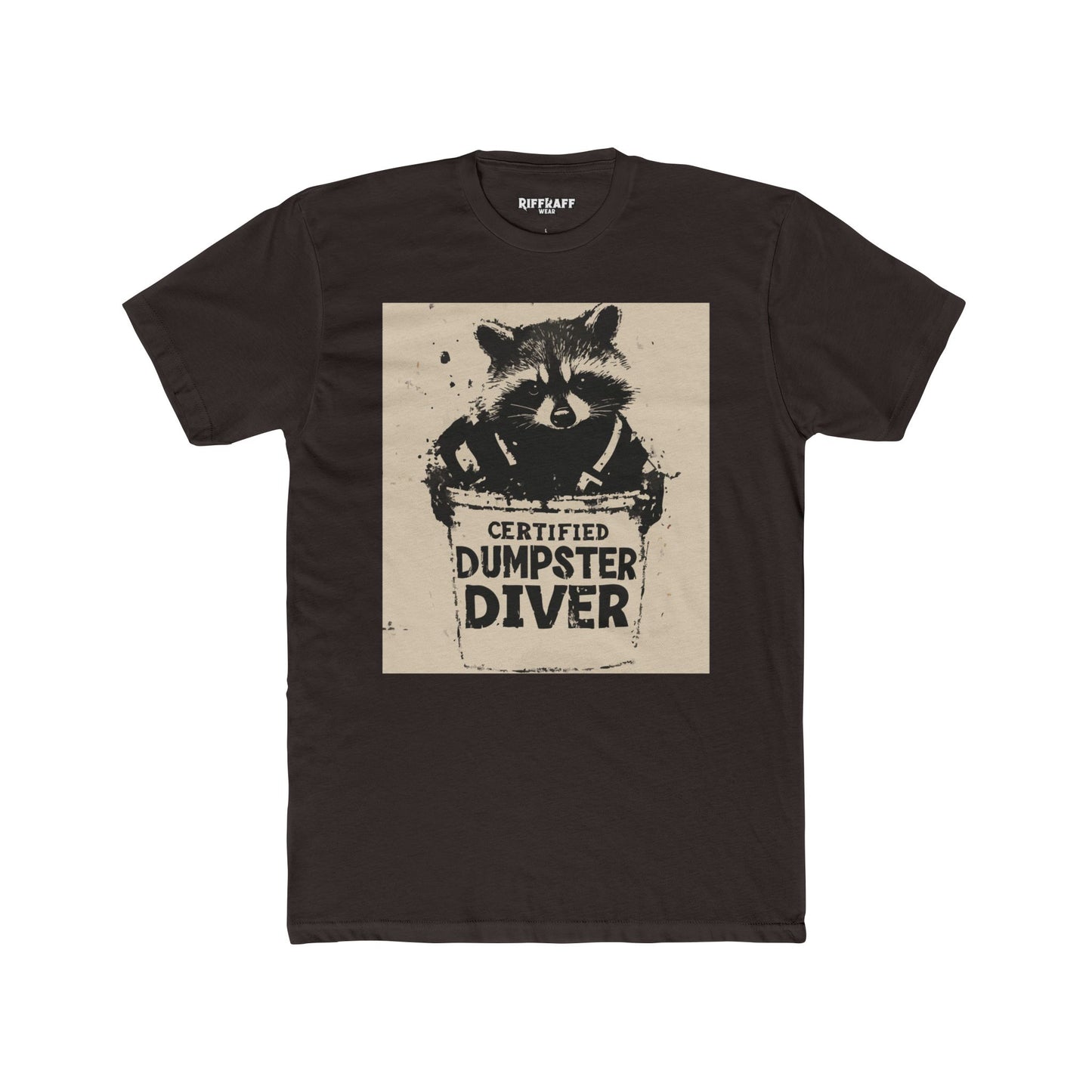 Certified Dumpster Diver Unisex Crew Tee, Funny Animal Shirt, Eco-Friendly Gift - Riff Raff Wear