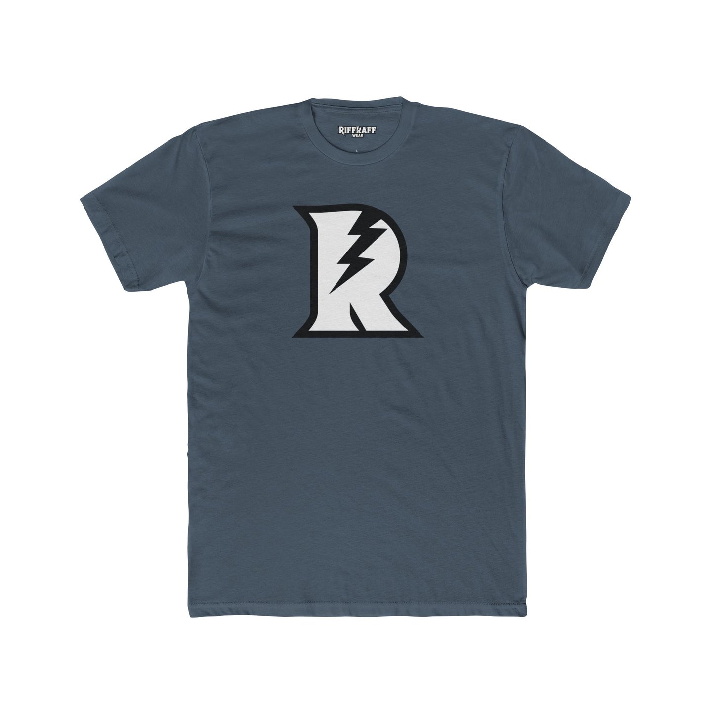 Unisex Cotton Crew Tee - Bold 'R' Lightning Logo - Casual Graphic T-Shirt - Riff Raff Wear
