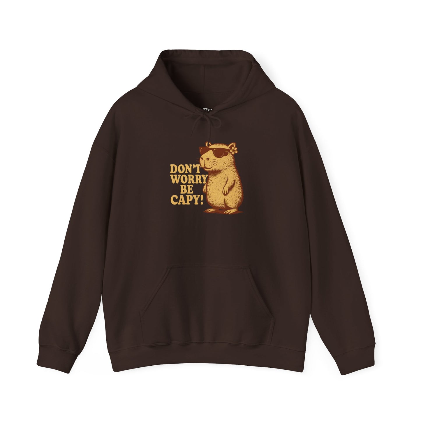 Don't Worry Be Capy! Unisex Hoodie - Cute Capybara Sweatshirt - Riff Raff Wear