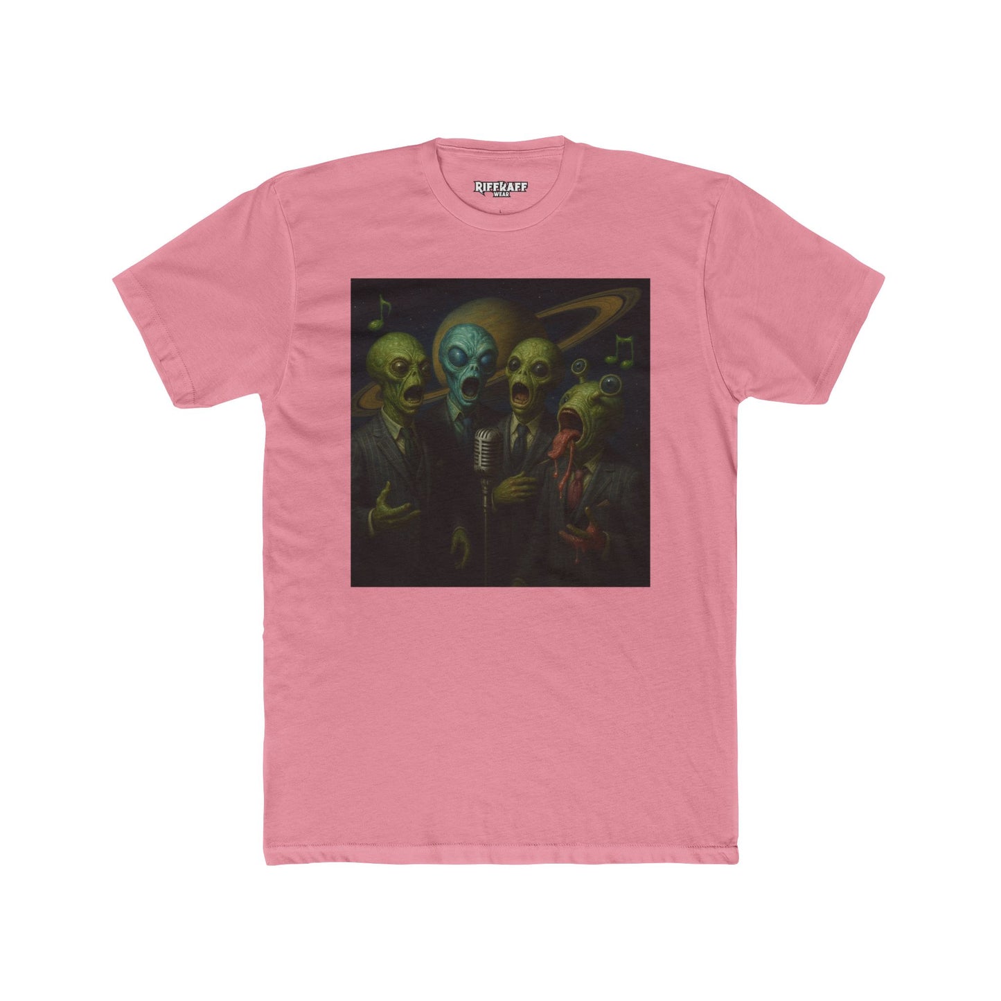 Alien Band Unisex Cotton Crew Tee - Unique Graphic T-Shirt for Music Lovers - Riff Raff Wear