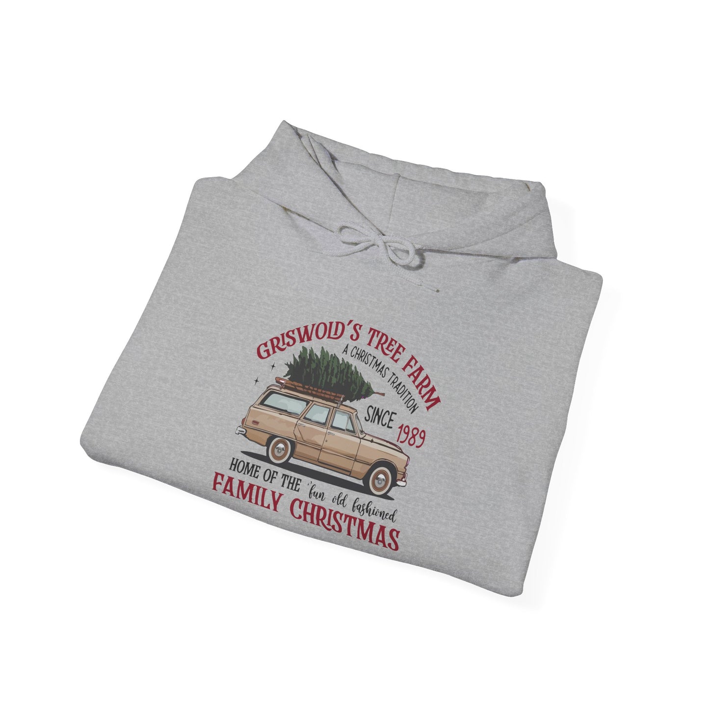 Family Christmas Vintage Hoodie, Unisex Heavy Blend Sweatshirt, Cozy Holiday Apparel, Perfect Winter Gift - Riff Raff Wear