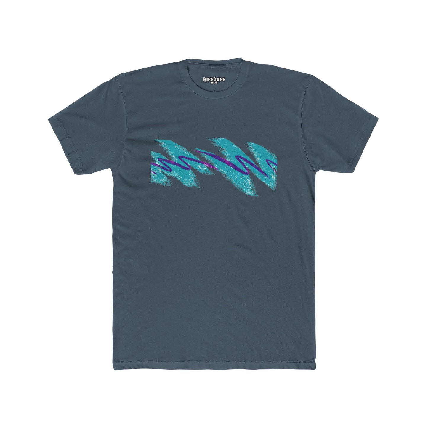 Retro Wave Unisex Cotton Crew Tee - Perfect for Casual Vibes - Riff Raff Wear
