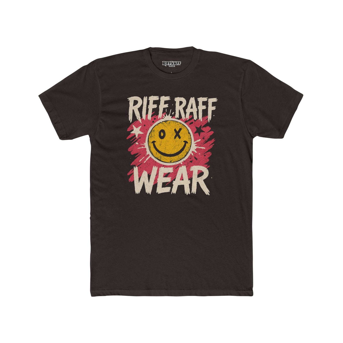 Smiley Graphic Unisex Cotton Crew Tee - Stylish Casual T-Shirt - Riff Raff Wear