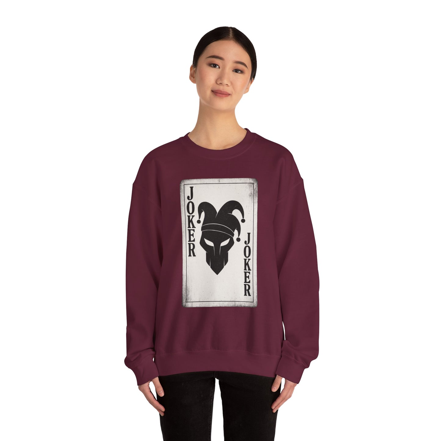 Joker Graphic Sweatshirt - Unisex Heavy Blend Crewneck - Riff Raff Wear