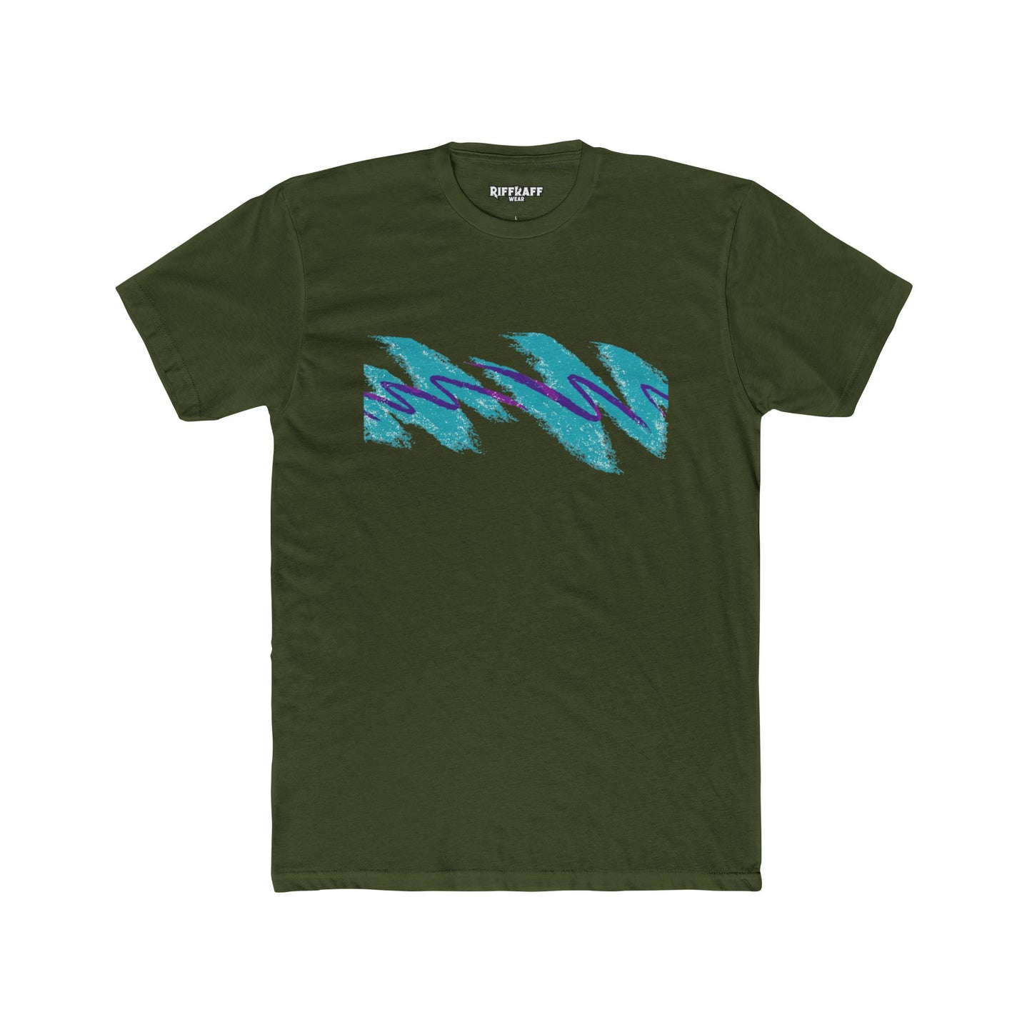 Retro Wave Unisex Cotton Crew Tee - Perfect for Casual Vibes - Riff Raff Wear