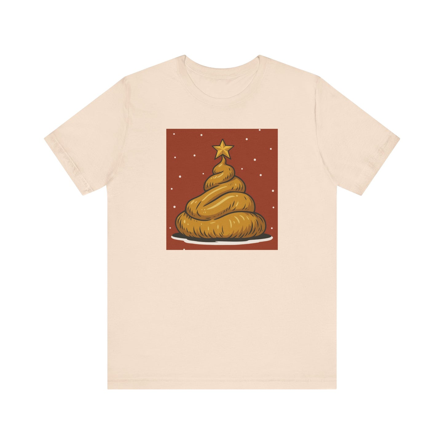 Funny Christmas Poop Tee, Unisex Short Sleeve T-Shirt, Holiday Humor Shirt, Christmas Gift, Graphic Tee, Quirky Xmas Apparel - Riff Raff Wear