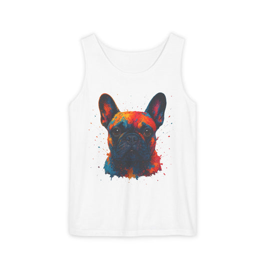 Vibrant French Bulldog Tank Top for Pet Lovers - Riff Raff Wear