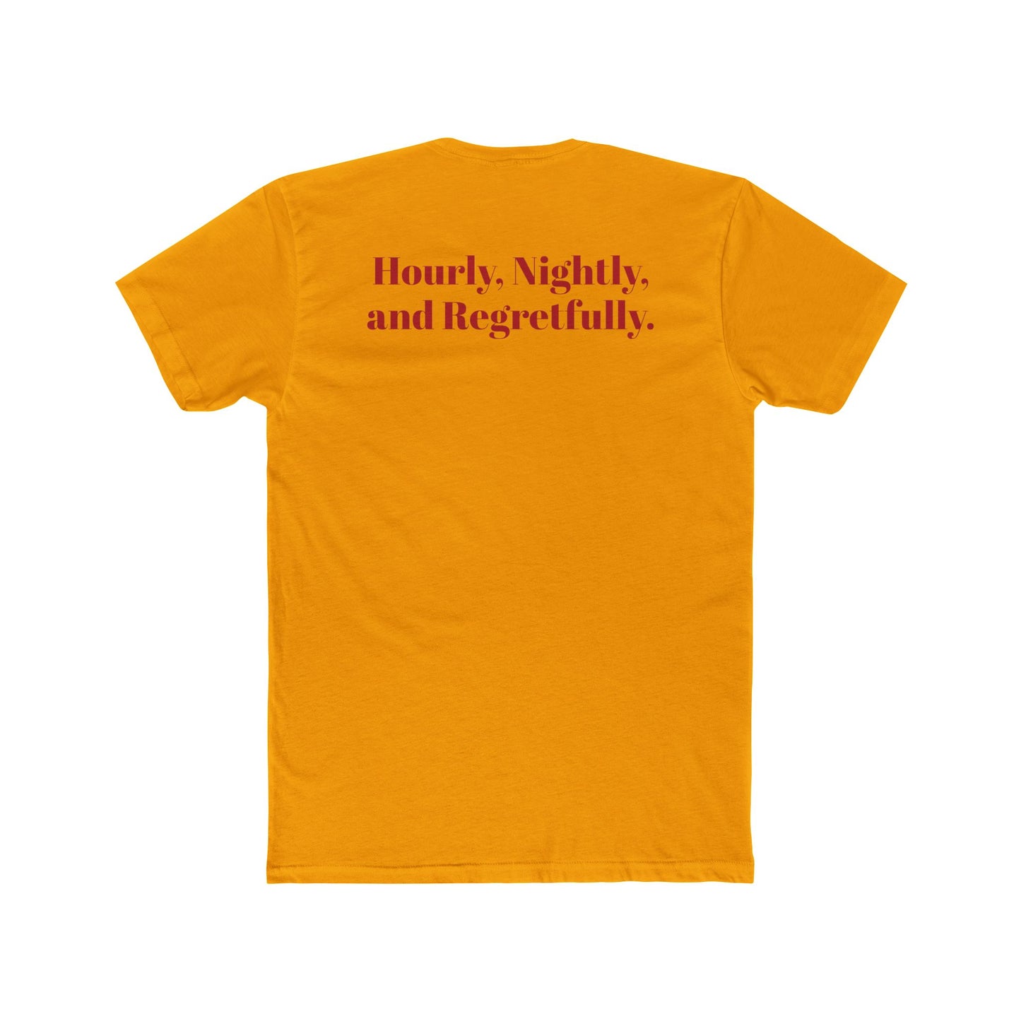 Vintage Starlight Motor Unisex Cotton Crew Tee - Hourly, Nightly, and Regretfully - Riff Raff Underground