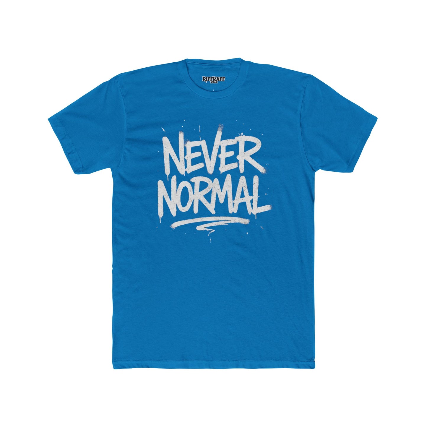 Never Normal Unisex Cotton Crew Tee - Casual Statement T-Shirt - Riff Raff Wear