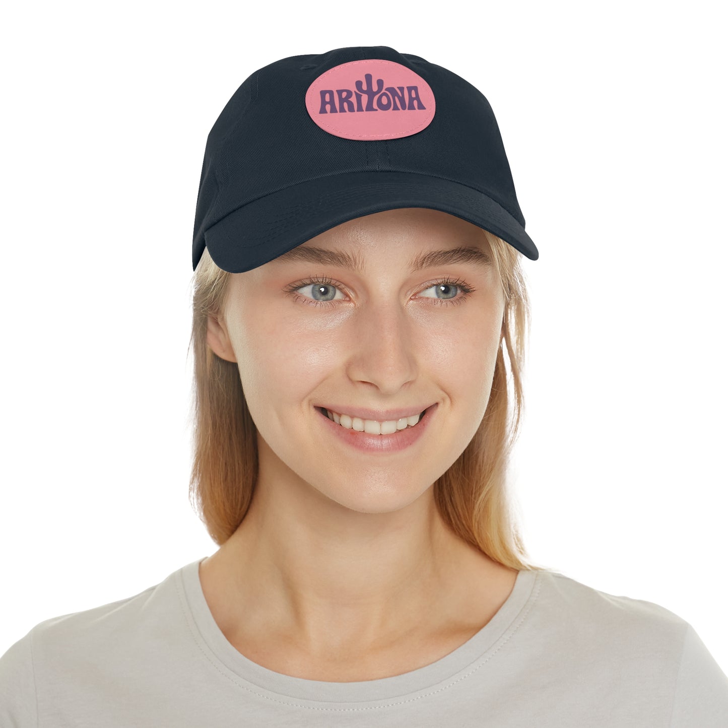 Arizona Dad Hat with Leather Patch - Casual & Stylish Cap