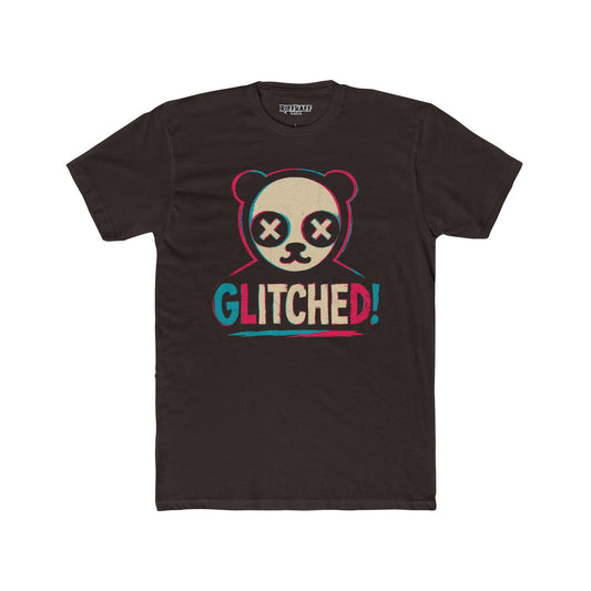 Glitched Panda Unisex Cotton Crew Tee - Fun Casual Wear for Gamers - Riff Raff Wear