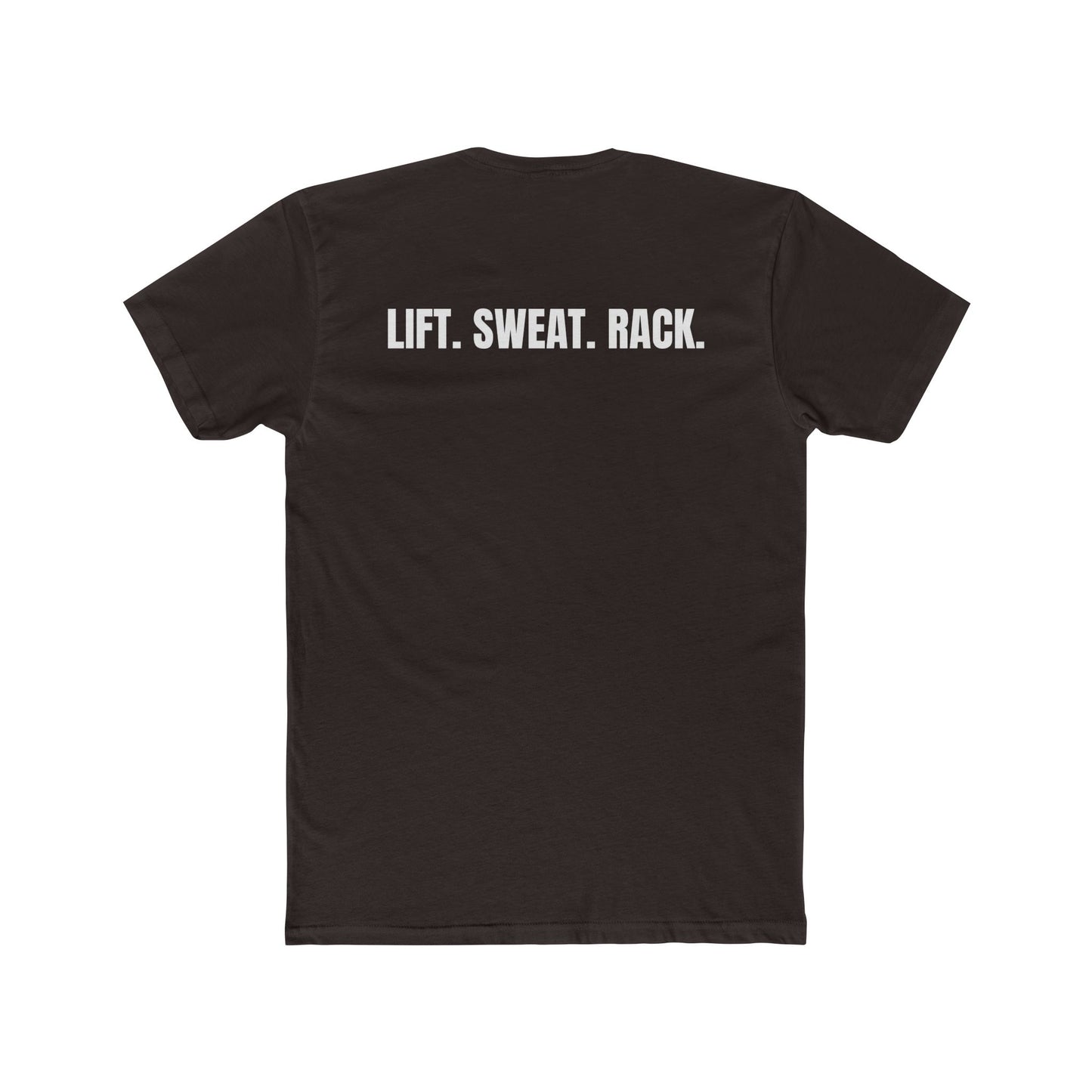 Funny Yoga & Gym Unisex Cotton Crew Tee - 'Hygiene is for Yoga People' & 'Lift. Sweat. Rack.' - Riff Raff Wear