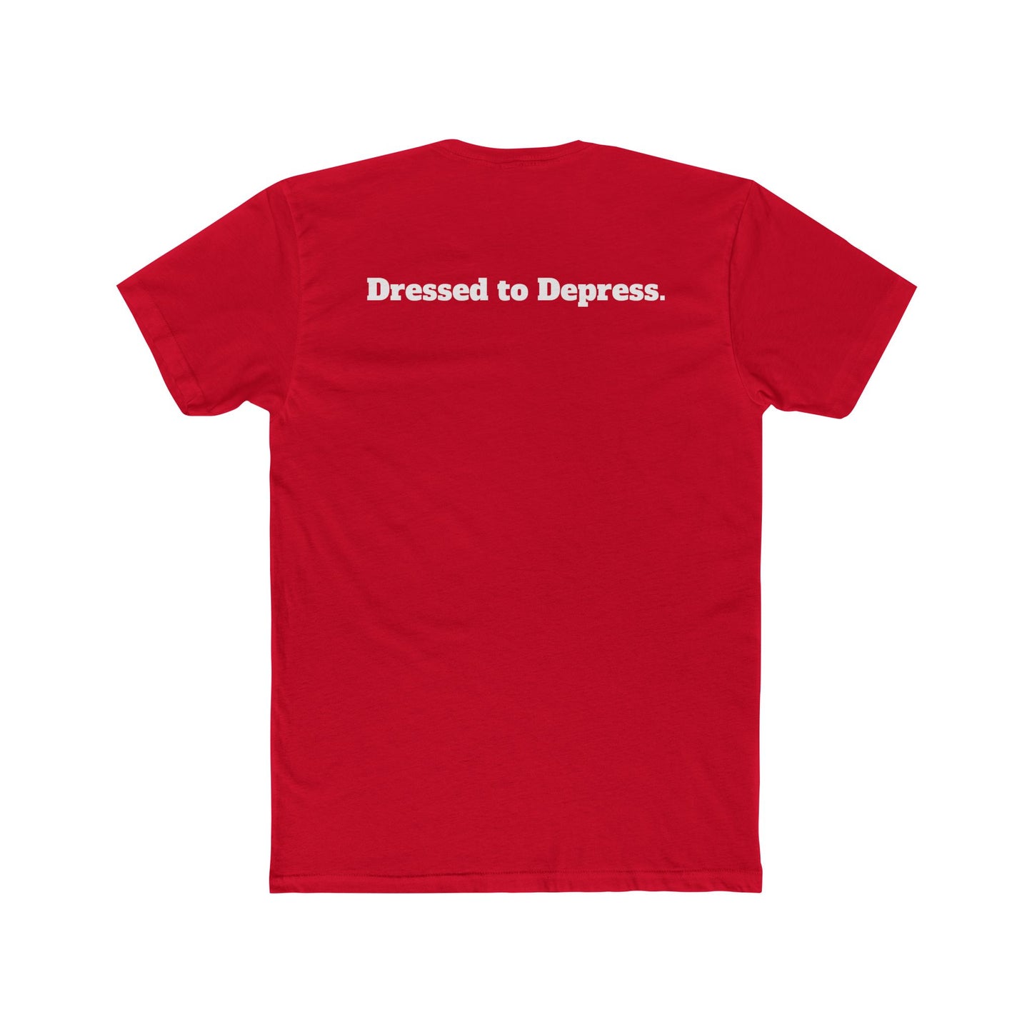 Unisex Cotton Crew Tee - Dressed to Depress Graphic T-Shirt for Casual Style - Riff Raff Wear