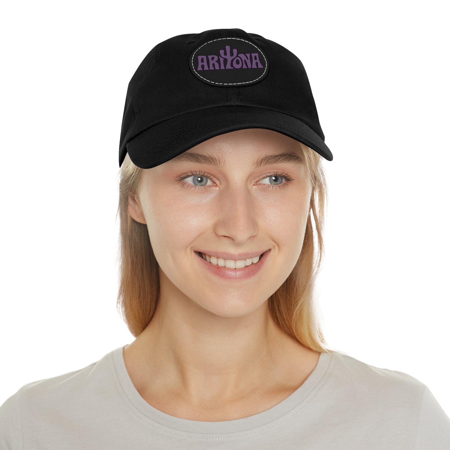Arizona Dad Hat with Leather Patch - Casual & Stylish Cap