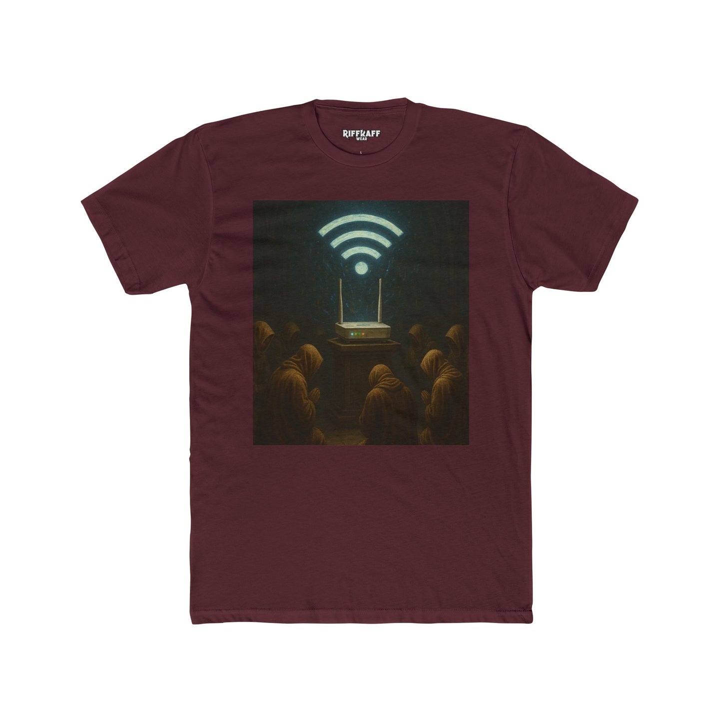 Mystical WiFi Connection Unisex Cotton Crew Tee - Riff Raff Wear