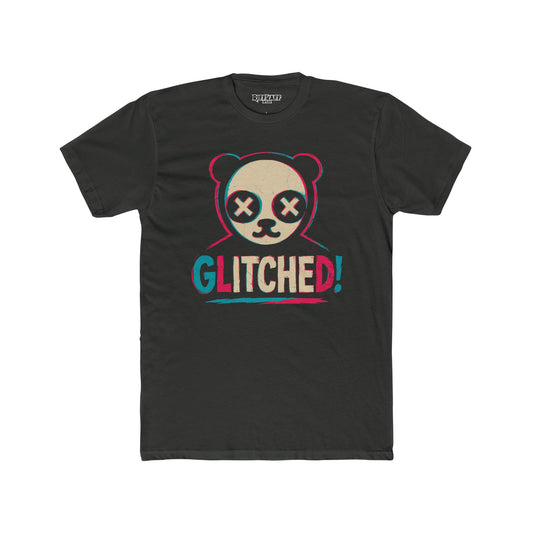 Glitched Panda Unisex Cotton Crew Tee - Fun Casual Wear for Gamers - Riff Raff Wear