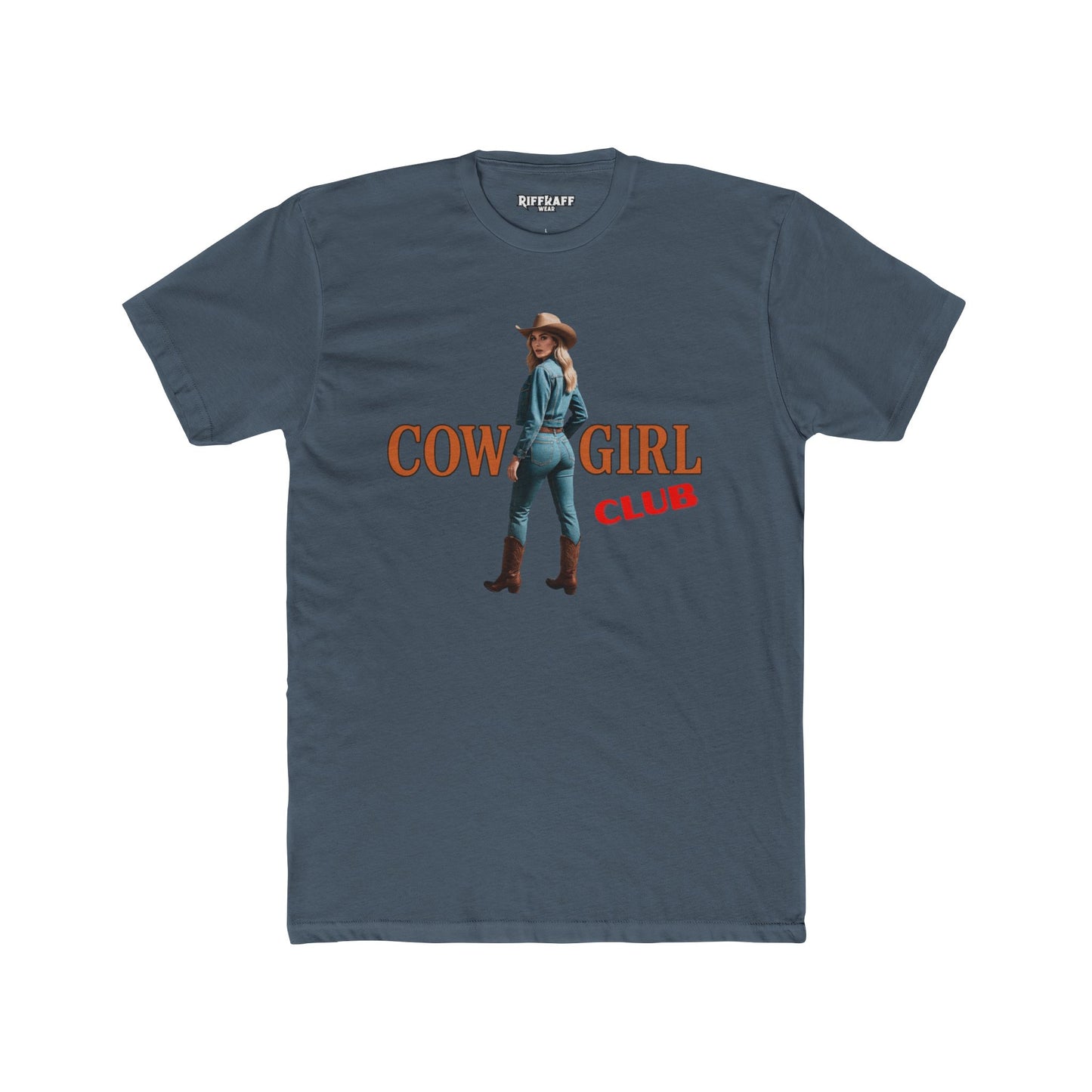 Vintage Cowgirl Graphic Unisex Cotton Crew Tee - Riff Raff Wear