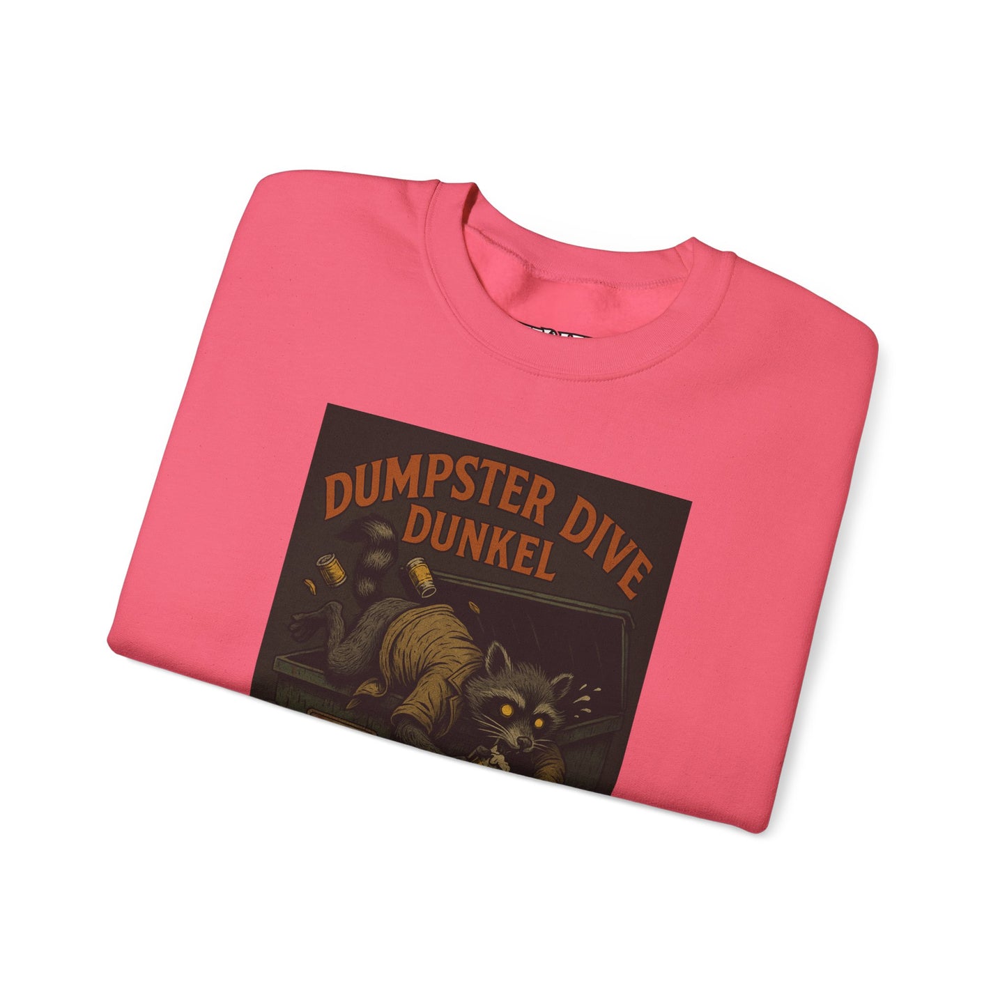 Dumpster Dive Funny Sweatshirt - Unisex Crewneck for Animal Lovers - Riff Raff Wear Underground