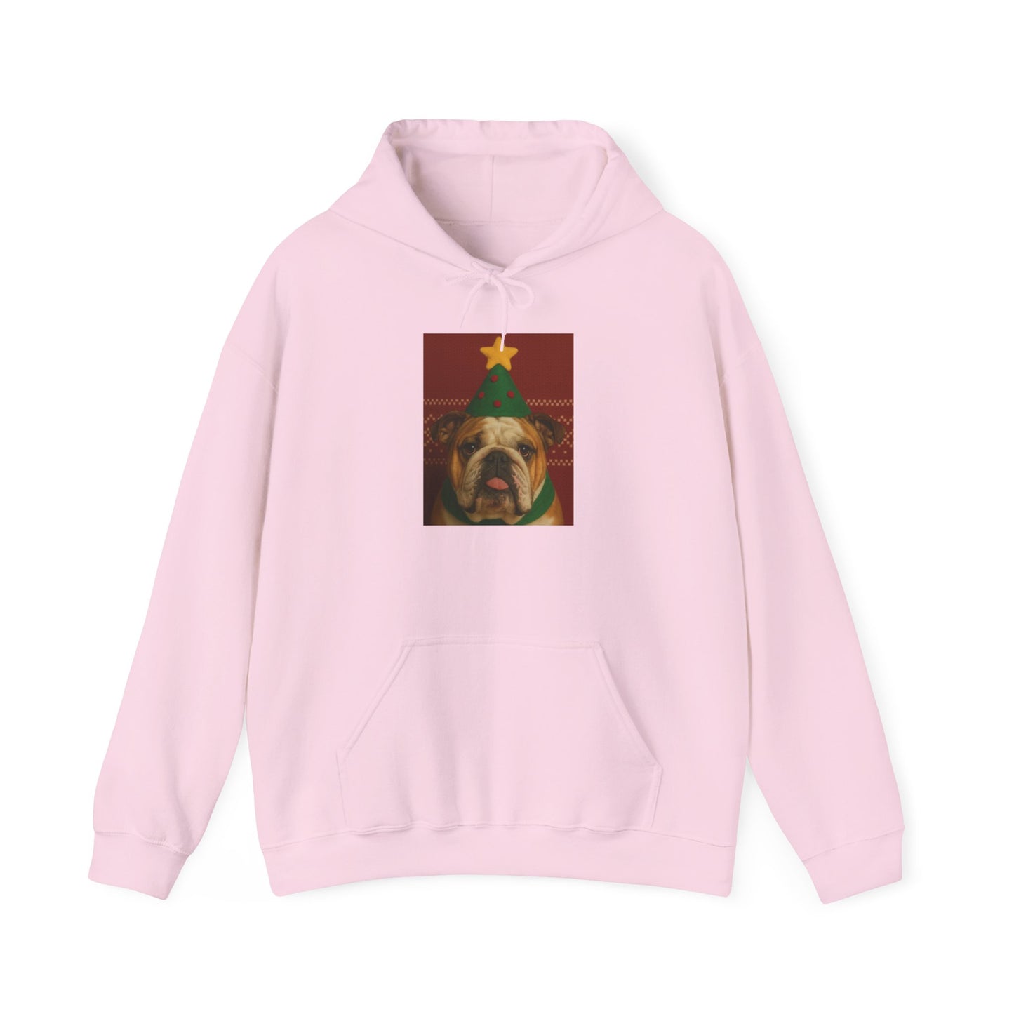 Christmas Bulldog Hoodie, Unisex Sweatshirt, Cozy Holiday Gift, Dog Lover Apparel, Festive Sweater For Winter Celebrations - Riff Raff Wear