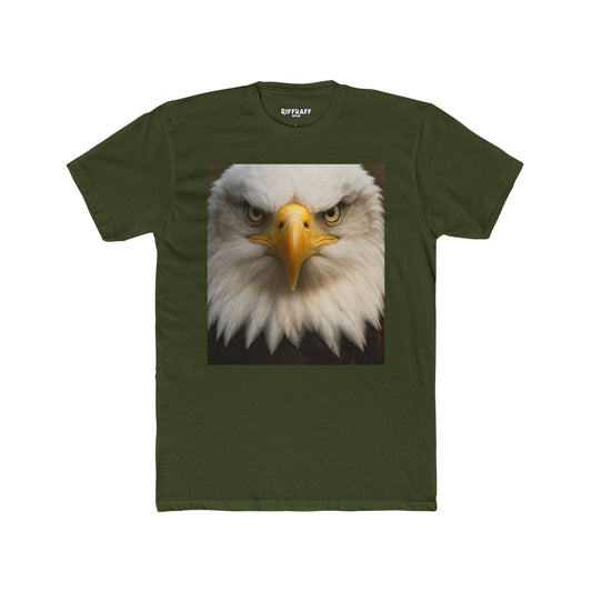 Eagle Graphic Unisex Cotton Crew Tee - Bold & Majestic Design - Riff Raff Wear