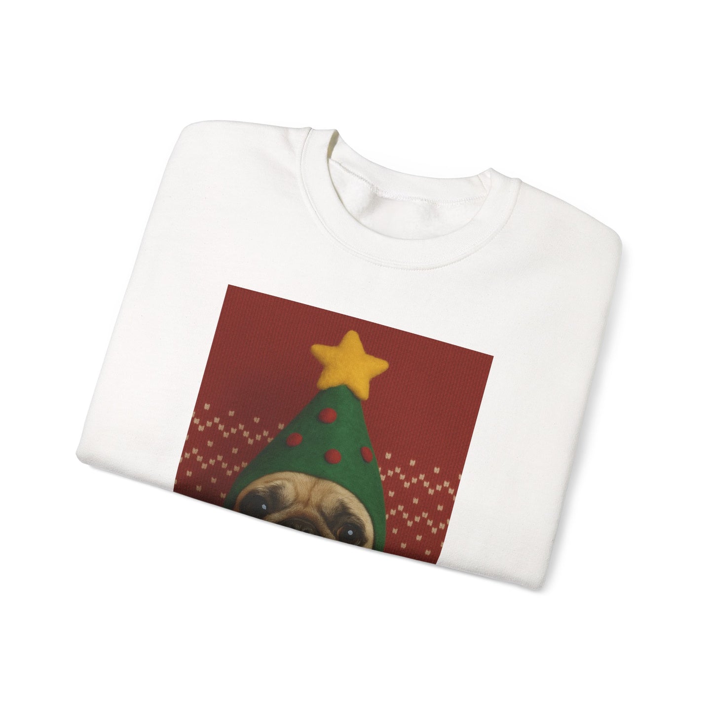 Christmas Pug Sweatshirt, Unisex Crewneck, Cute Holiday Sweater, Dog Lover Gift, Cozy Winter Wear, Fun Christmas Apparel - Riff Raff Wear