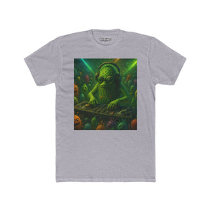 Groovy DJ Bacteria Unisex Cotton Crew Tee - Fun Graphic T-Shirt for Music Lovers - Riff Raff Wear